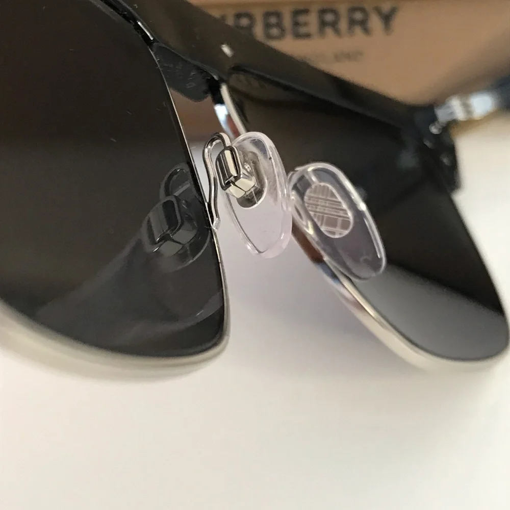 New Authentic Burberry William Grey Browline Men's Sunglasses BE4325 375787 59.